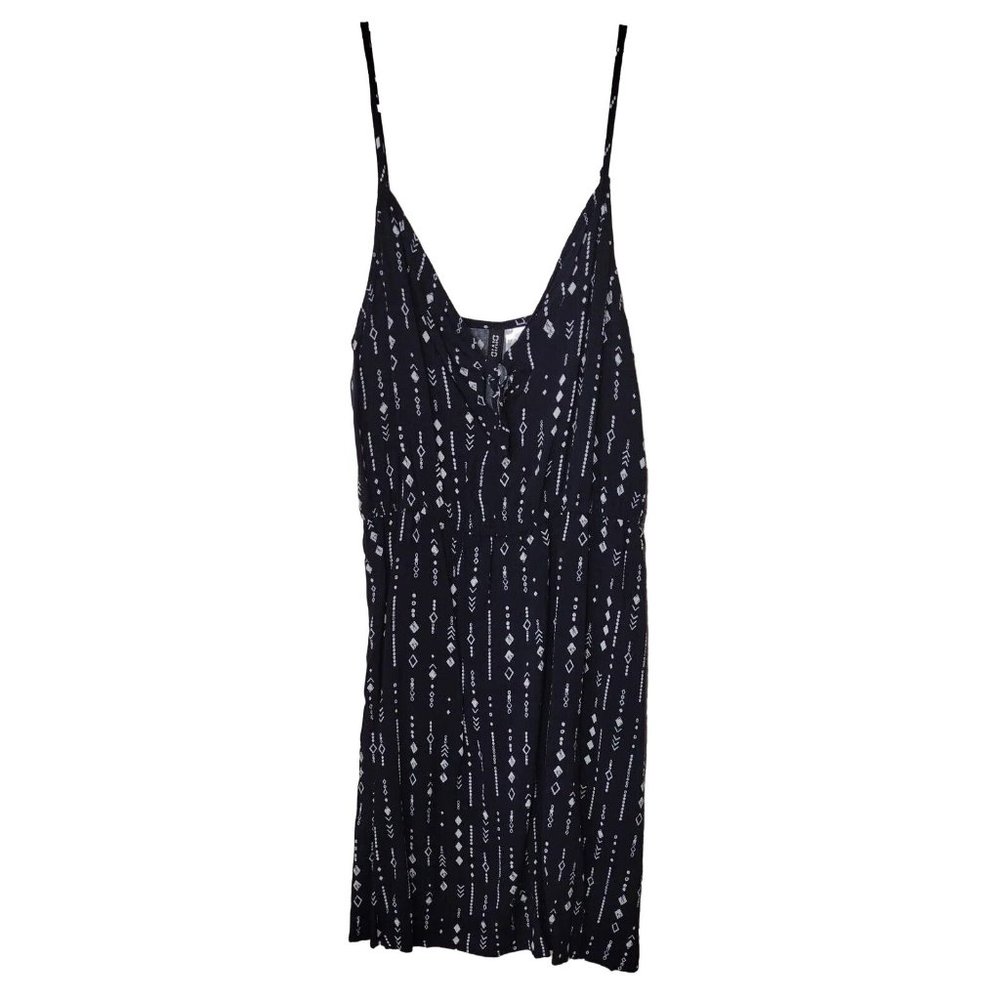Divided Dress Mini Womens 6 Navy Blue Adjustable Straps